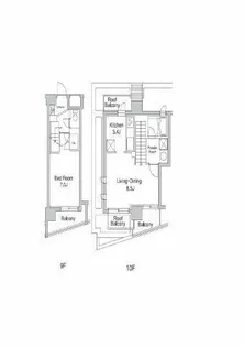 プラウドフラット代々木上原の間取り