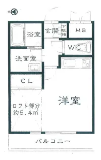 EXSONIA深江北町【1階】の間取り