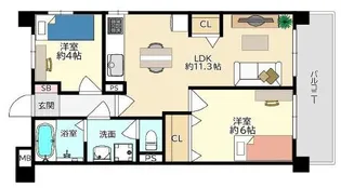 トーカンマンション兵庫島上町【5階】の間取り