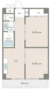 灘ロイヤルハイツ【4階】の間取り