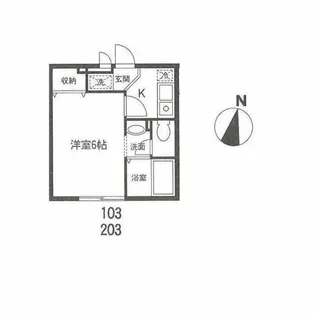 リリー学芸大学【2階】の間取り