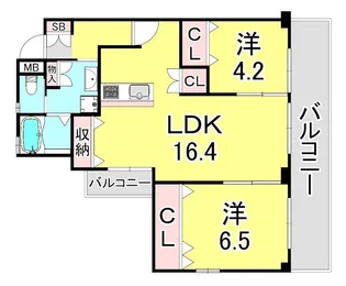 メゾン菊水【3階】の間取り