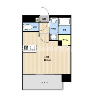 LIBTH姪浜【5階】の間取り