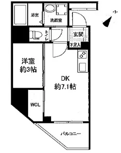 セレニテ神戸元町クレア【4階】の間取り