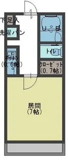 エテュード芦屋川【1階】の間取り