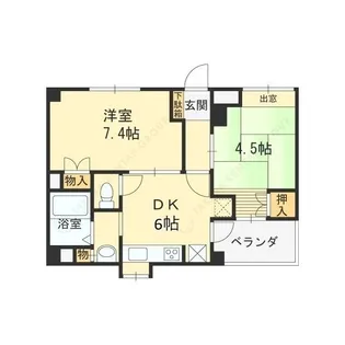 フロンテージ芦屋【2階】の間取り