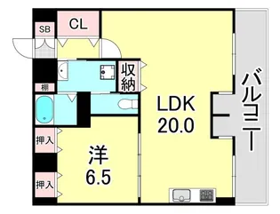 ソフィットクラブ【7階】の間取り