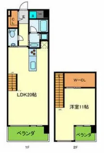 夙川フラットの間取り