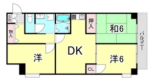 エクセル西宮【3階】の間取り