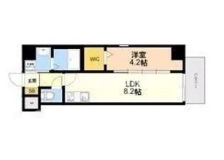 LIFEFIELD諸岡II【2階】の間取り