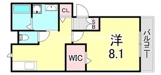 セジュール武庫之荘【1階】の間取り