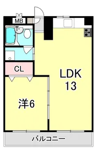 モンドベルピア【3階】の間取り
