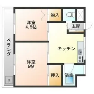 アースハイツⅠ・Ⅱ【3階】の間取り