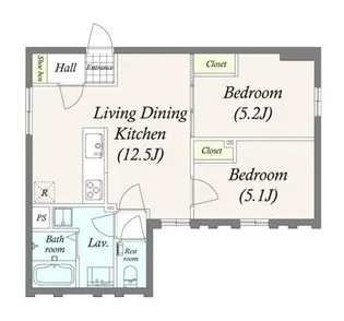 GRAN PASEO三宿Ⅱ【3階】の間取り