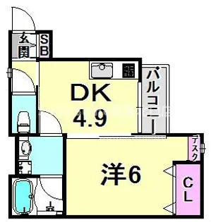 CRASIS今津駅前【2階】の間取り