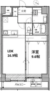 Vesta京町堀【8階】の間取り