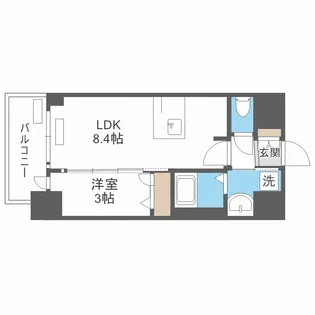 プレサンス難波マジョリティ【7階】の間取り