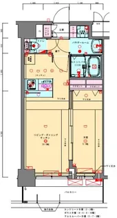プレサンス兵庫ヴィアーレ【7階】の間取り