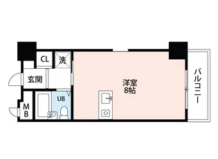 ルポ六本松【9階】の間取り