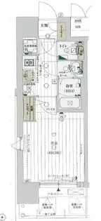レジュールアッシュ塚本Ⅱ【10階】の間取り