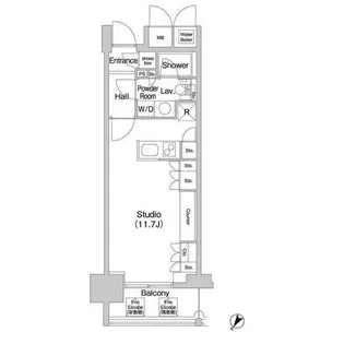コンフォリア北参道【5階】の間取り