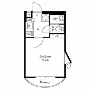 アサカシオン瀬田【3階】の間取り