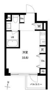 JMFレジデンス世田谷三宿【4階】の間取り