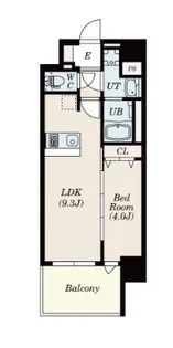 エスライズ神戸三宮山手通壱番館【15階】の間取り
