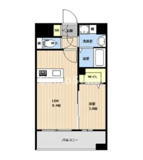 KL天神南【7階】の間取り