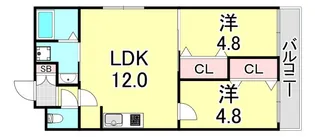 CASA垂水駅前【1階】の間取り