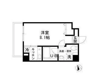 自由が丘カントリー倶楽部【2階】の間取り