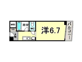ノベラ海岸通【5階】の間取り
