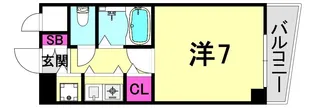 コンフォール甲子園口(二見町)【6階】の間取り