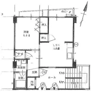 TMハイツ深江【4階】の間取り