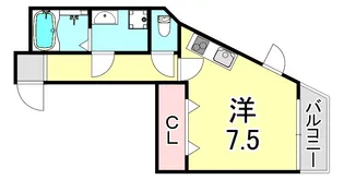 ダイワール甲東園【4階】の間取り