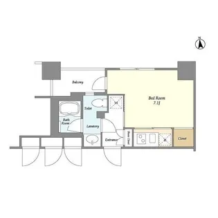 東急セットアップレジデンス恵比寿【12階】の間取り