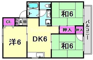 レジェンドール・エム【1階】の間取り