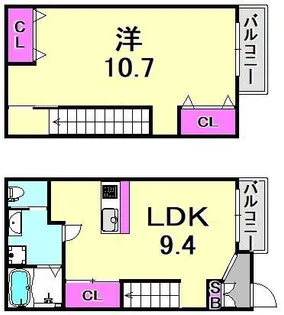 スペリティ岡山1番館の間取り