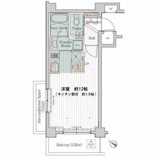 カスタリア三宿【2階】の間取り