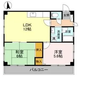 エステートウエヤマ【3階】の間取り