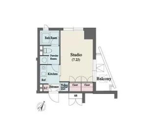 MFPR代々木タワー【6階】の間取り