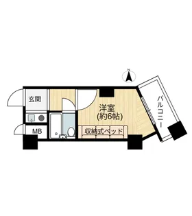 ライオンズマンション神戸元町第2【11階】の間取り