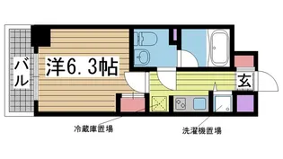 ダイアパレス西神戸【6階】の間取り