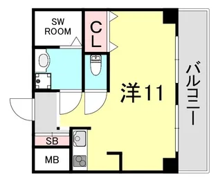 ソレイユ摩耶【4階】の間取り