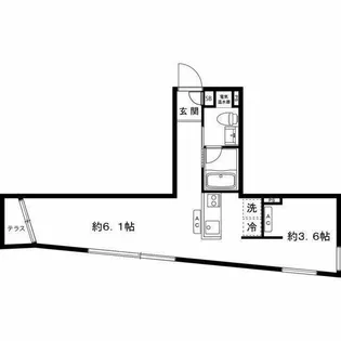 モンクレ桜新町【1階】の間取り