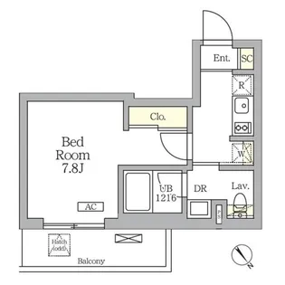 グランパーク千駄ヶ谷レジデンス【3階】の間取り