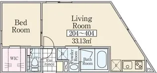 RARE代々木【2階】の間取り