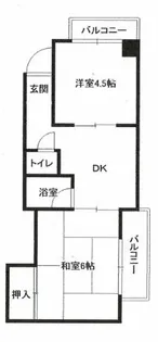ミナトハイツ【3階】の間取り