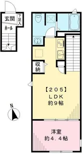 サニーヒルズ【2階】の間取り