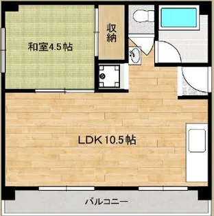 嶋田パールハイツ【4階】の間取り